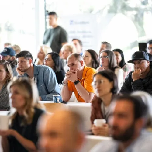 Founders listening in the room